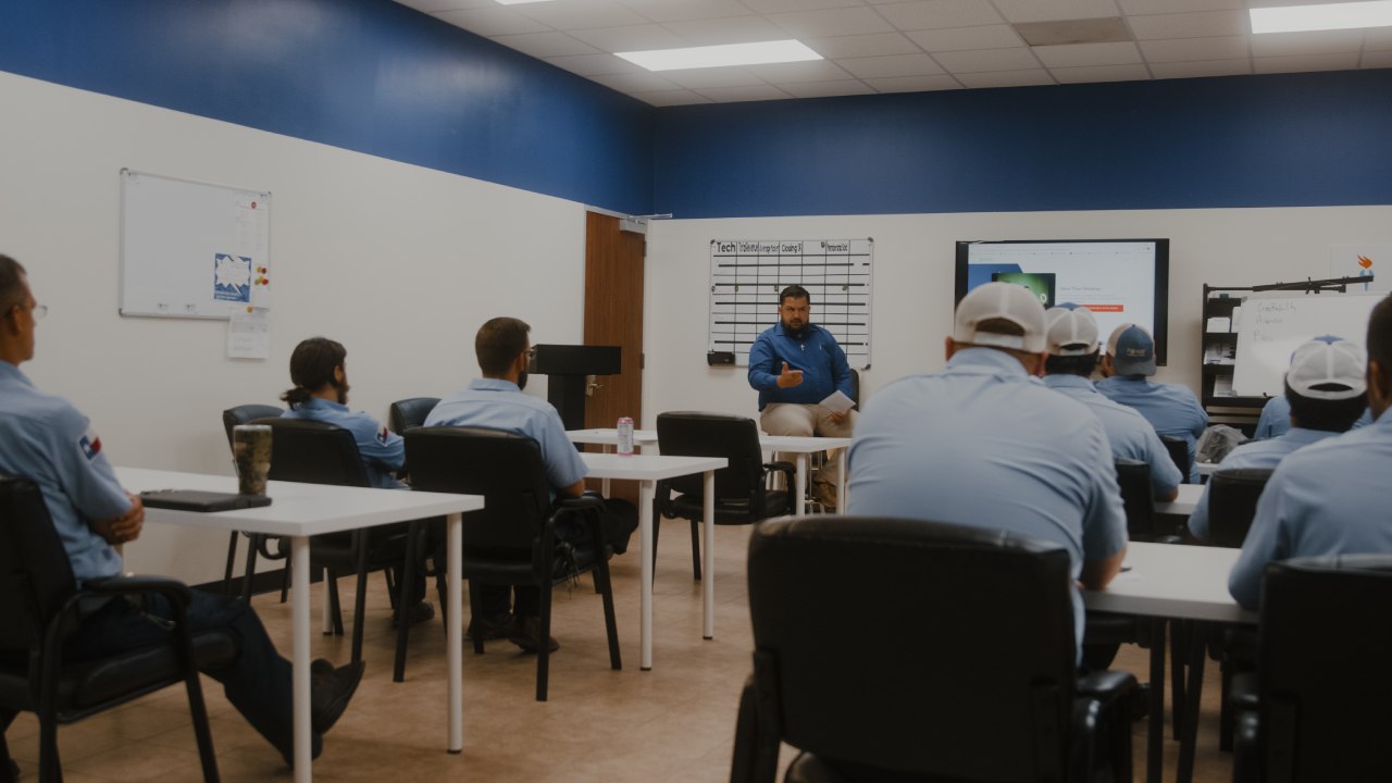 plumbing training session